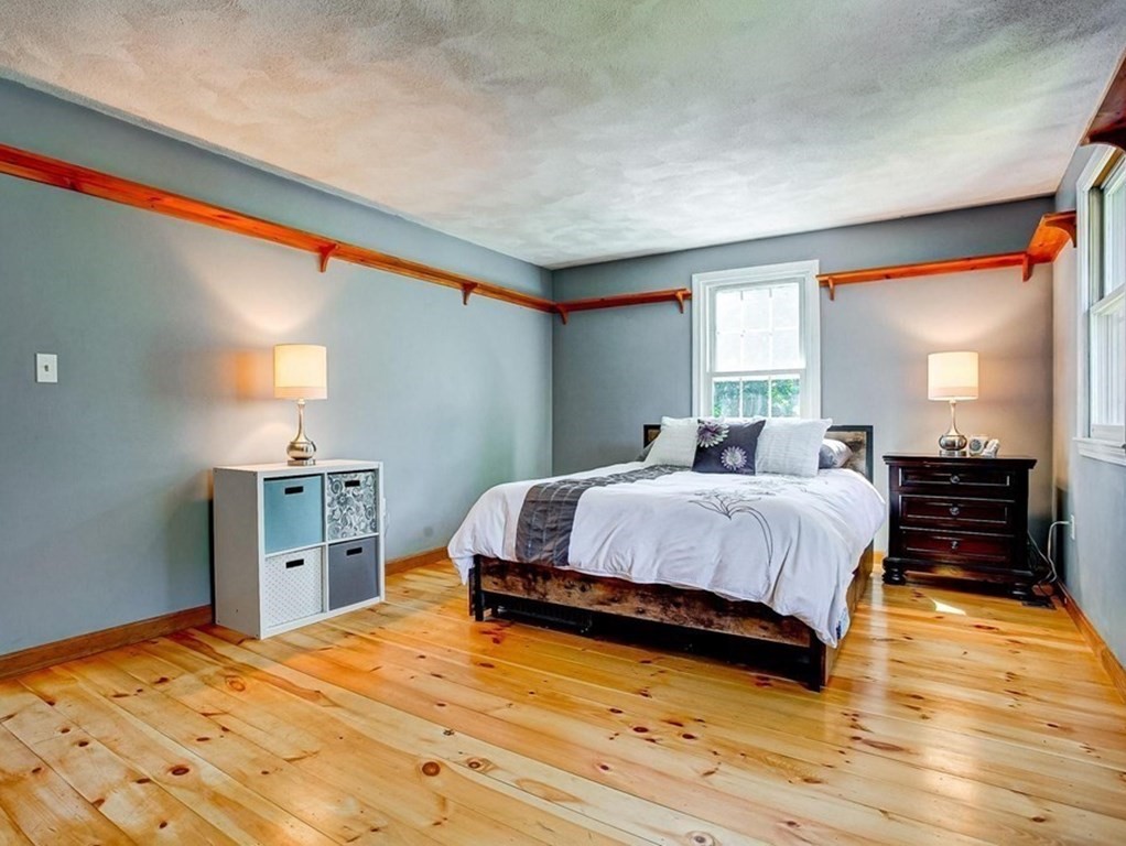 226 Allen Road Billerica, MA 01821 - Photo 15 of 25 a spacious bedroom with a bed and wooden floor