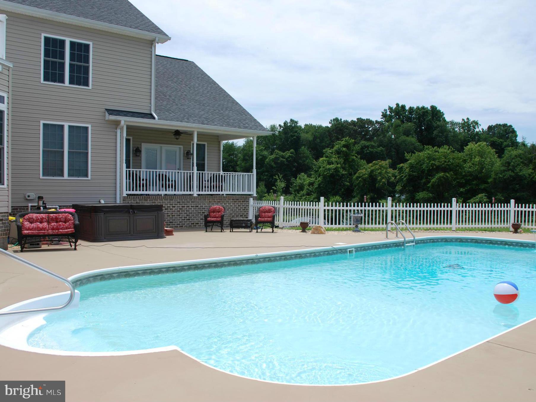 6015 Boston Ridge Court Boston, VA 22713 - Photo 28 of 30 a view of a house with swimming pool and sitting area