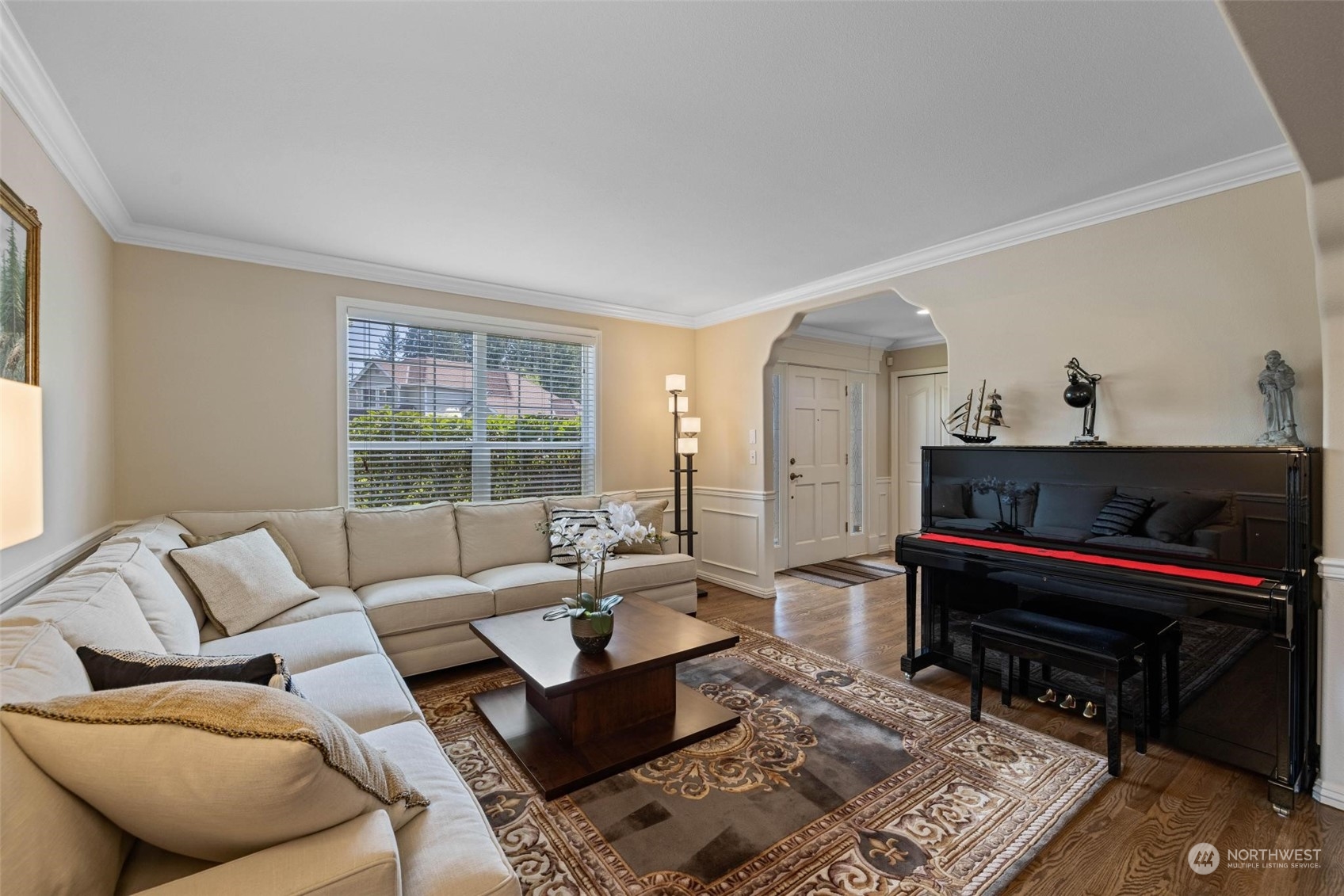 37607 18th Place South Federal Way, WA 98003 - Photo 16 of 40 a living room with furniture a flat screen tv and a window