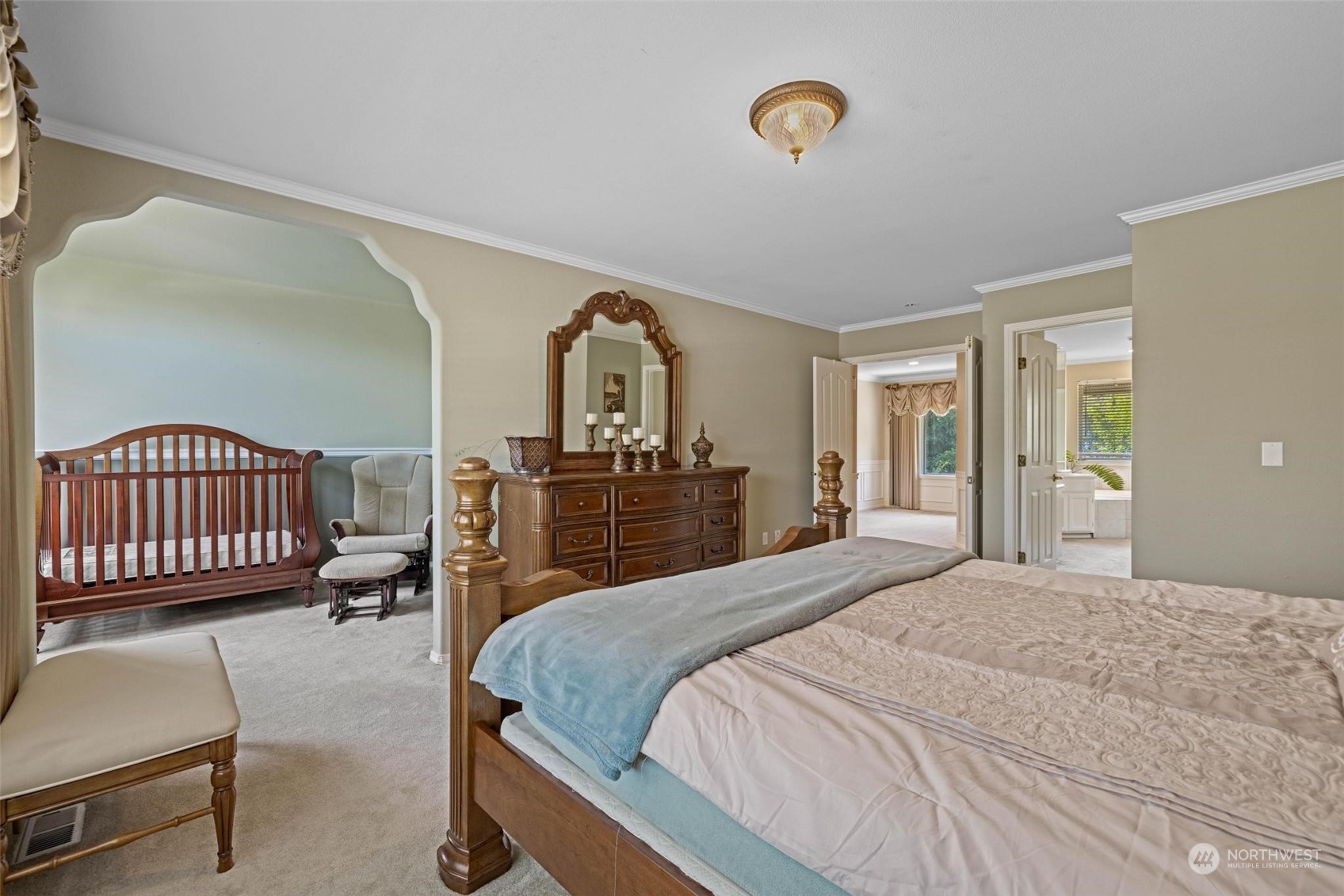 37607 18th Place South Federal Way, WA 98003 - Photo 29 of 40 a bedroom with a bed and a mirror