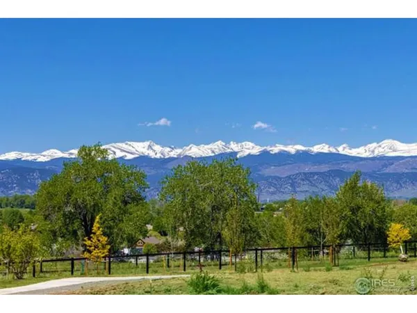 a view of an outdoor space and mountain view