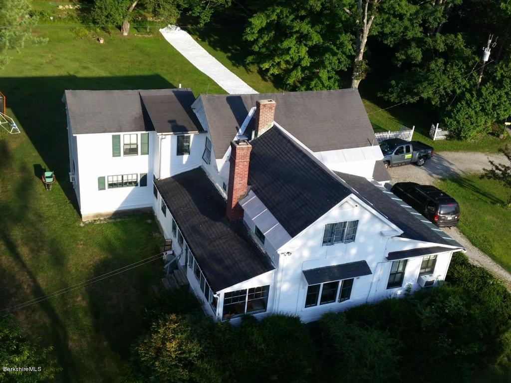 830 E Road Clarksburg, MA 01247 - Photo 22 of 30 an aerial view of a house with a yard