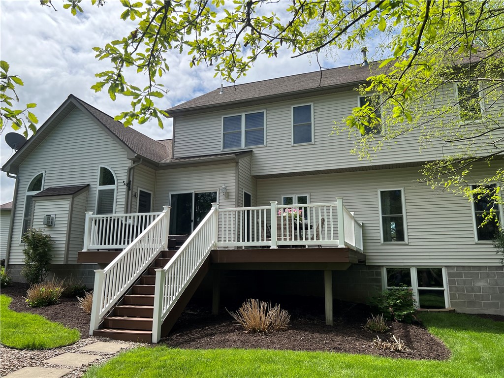 8 Claridge Circle Penfield, NY 14580 - Photo 36 of 47 You'll enjoy summer evenings on the spacious deck!