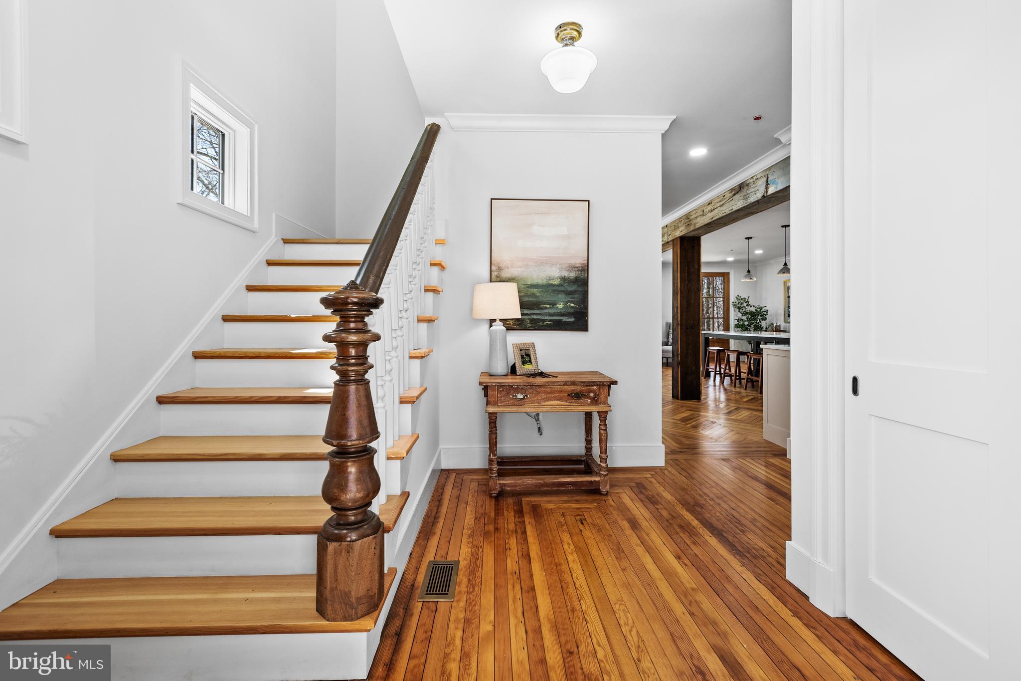2235 Traceys Store Road Parkton, MD 21120 - Photo 4 of 65 Stunning Reclaimed foyer bannister