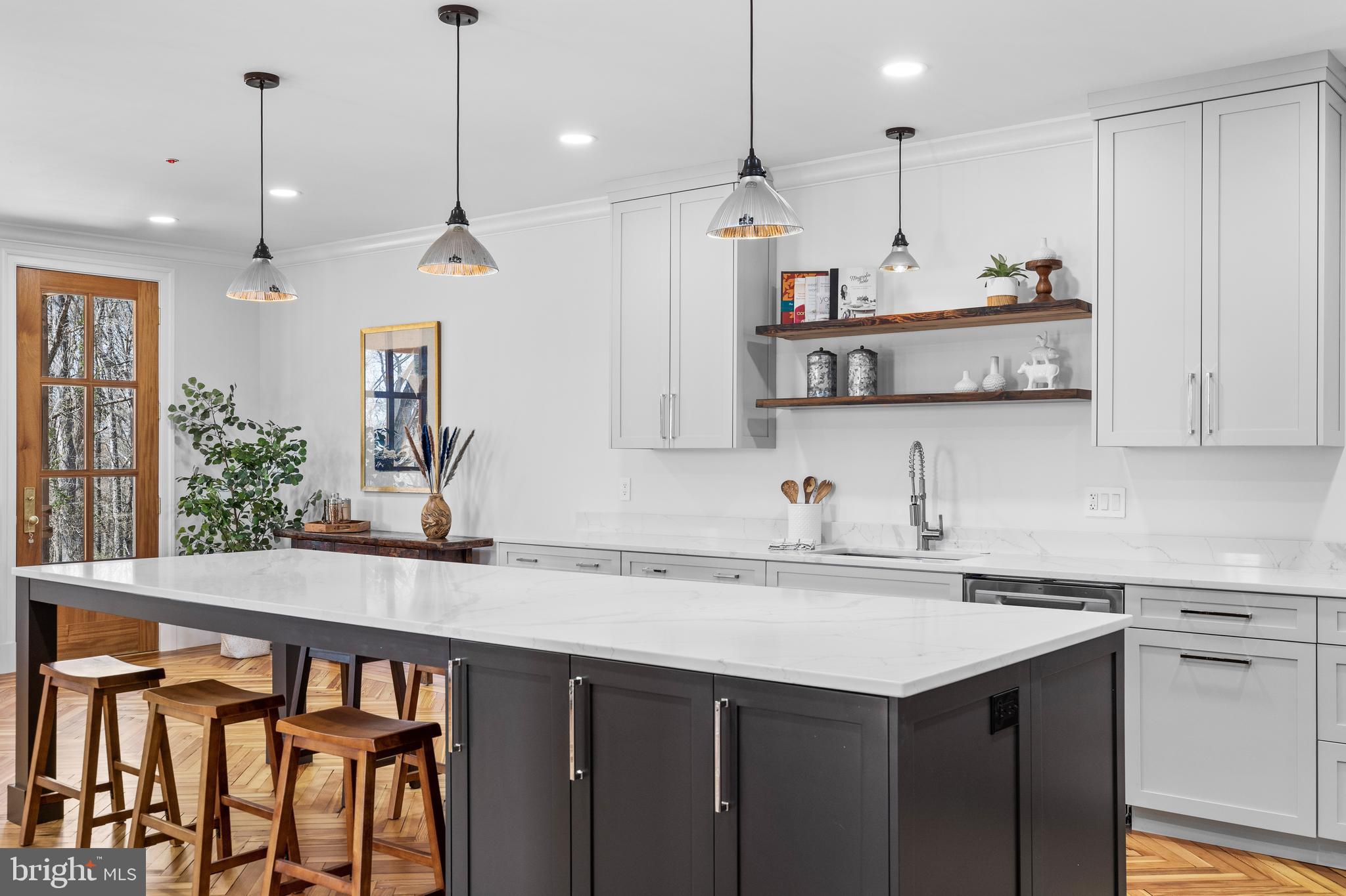 2235 Traceys Store Road Parkton, MD 21120 - Photo 6 of 65 Massive quartz island with seating for 8 & storage