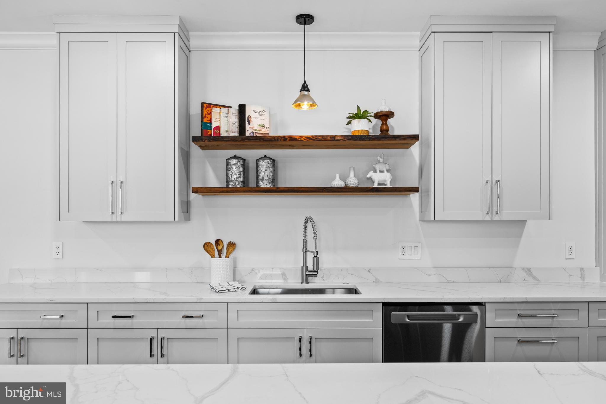 2235 Traceys Store Road Parkton, MD 21120 - Photo 8 of 65 Custom cabinetry& floating reclaimed open shelving