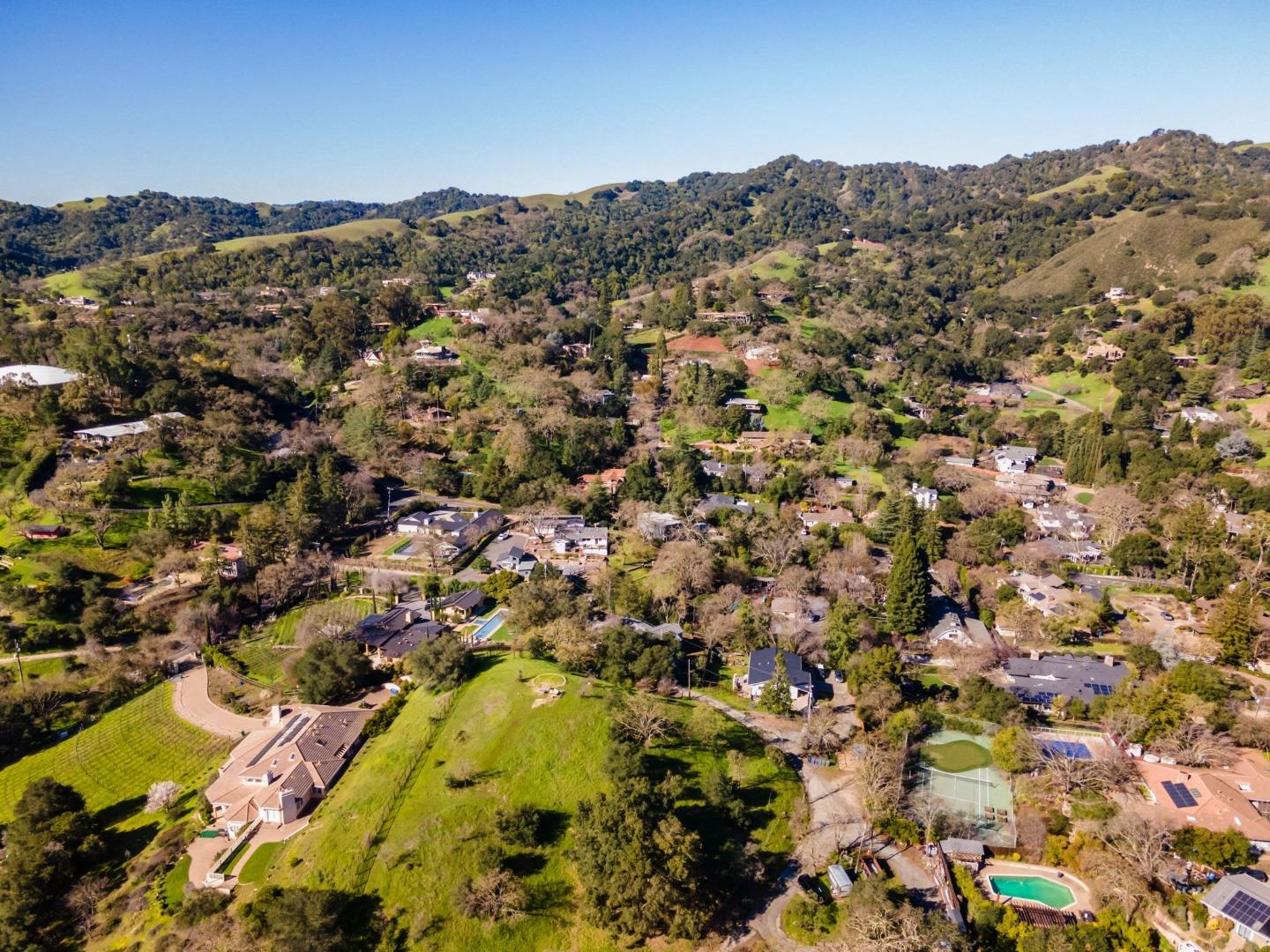 3368 Johnson Road Lafayette, CA 94549 - Photo 48 of 50 an aerial view of residential houses with outdoor space