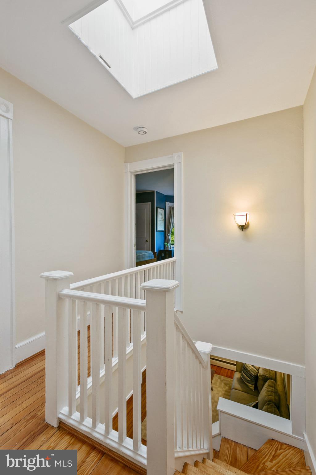 4514 Schenley Road Baltimore, MD 21210 - Photo 16 of 43 Upper Hallway with Skylight