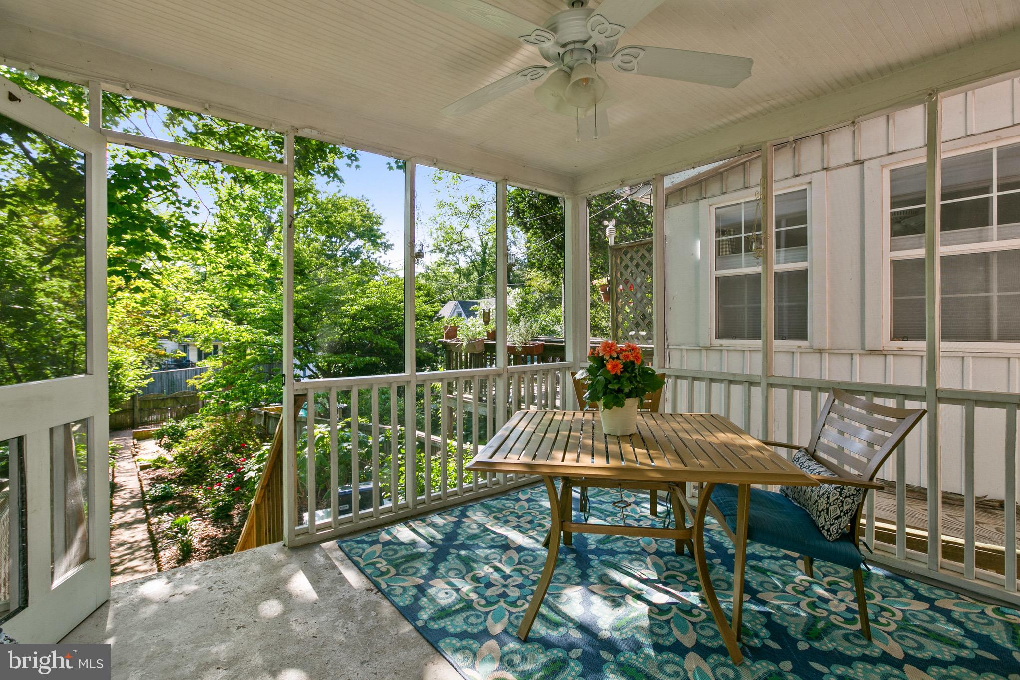 4514 Schenley Road Baltimore, MD 21210 - Photo 34 of 43 Rear Screened Porch