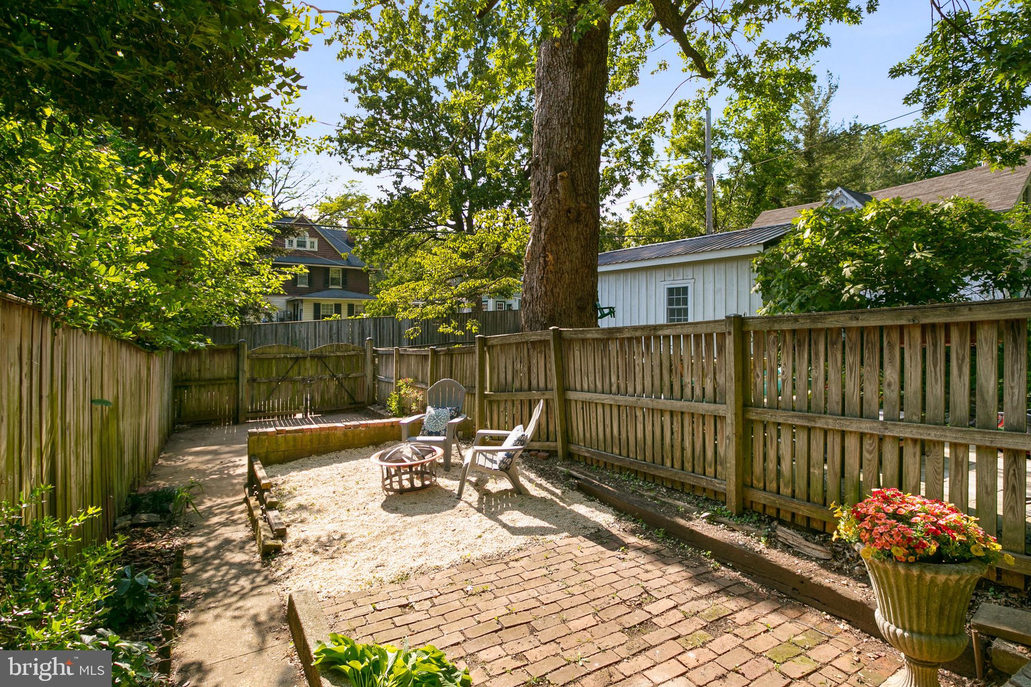 4514 Schenley Road Baltimore, MD 21210 - Photo 38 of 43 Patio and Fire Pit Area Out back