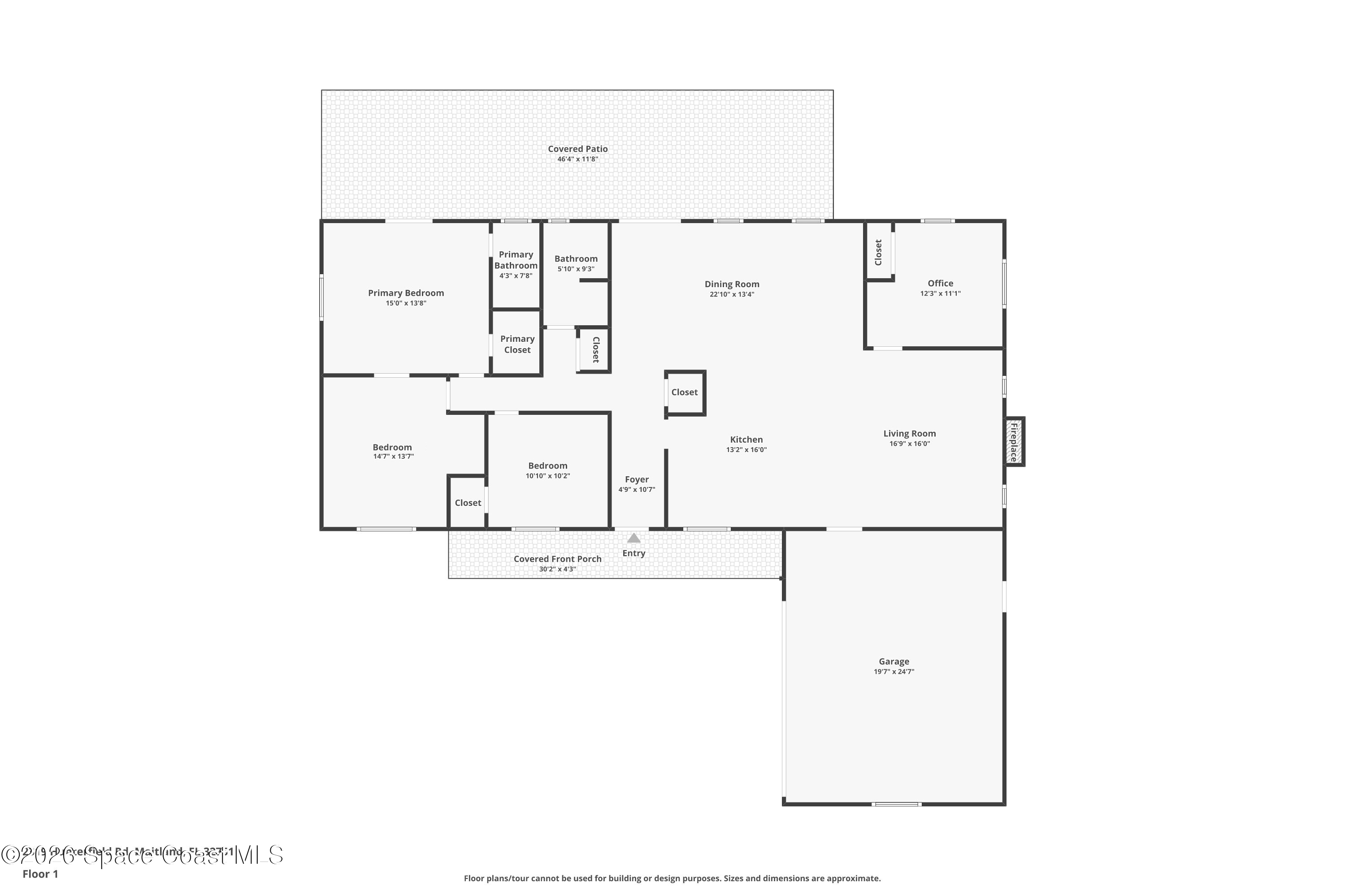 2319 Hunterfield Road Maitland, FL 32751 - Photo 48 of 48 Floor Plan - 4th Bedroom Currently Being used as Primary Closet.