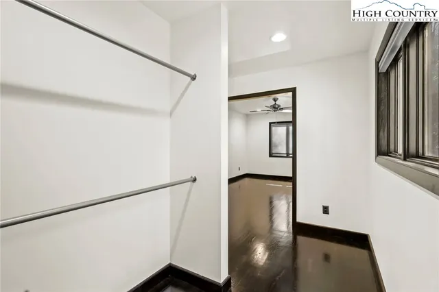 a view of hallway with stairs