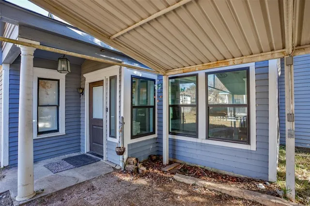 a front view of a house