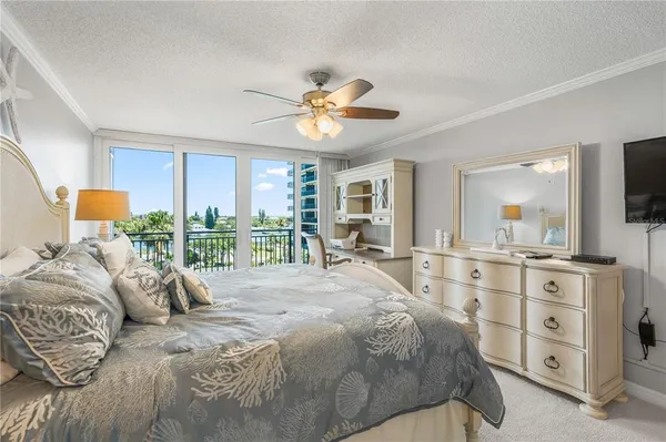 a view of balcony with furniture