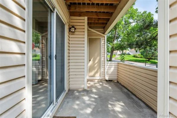 a view of a porch