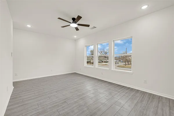 a bathroom with a double vanity sink and mirror