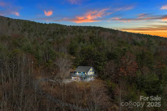 a view of a city with sunset view