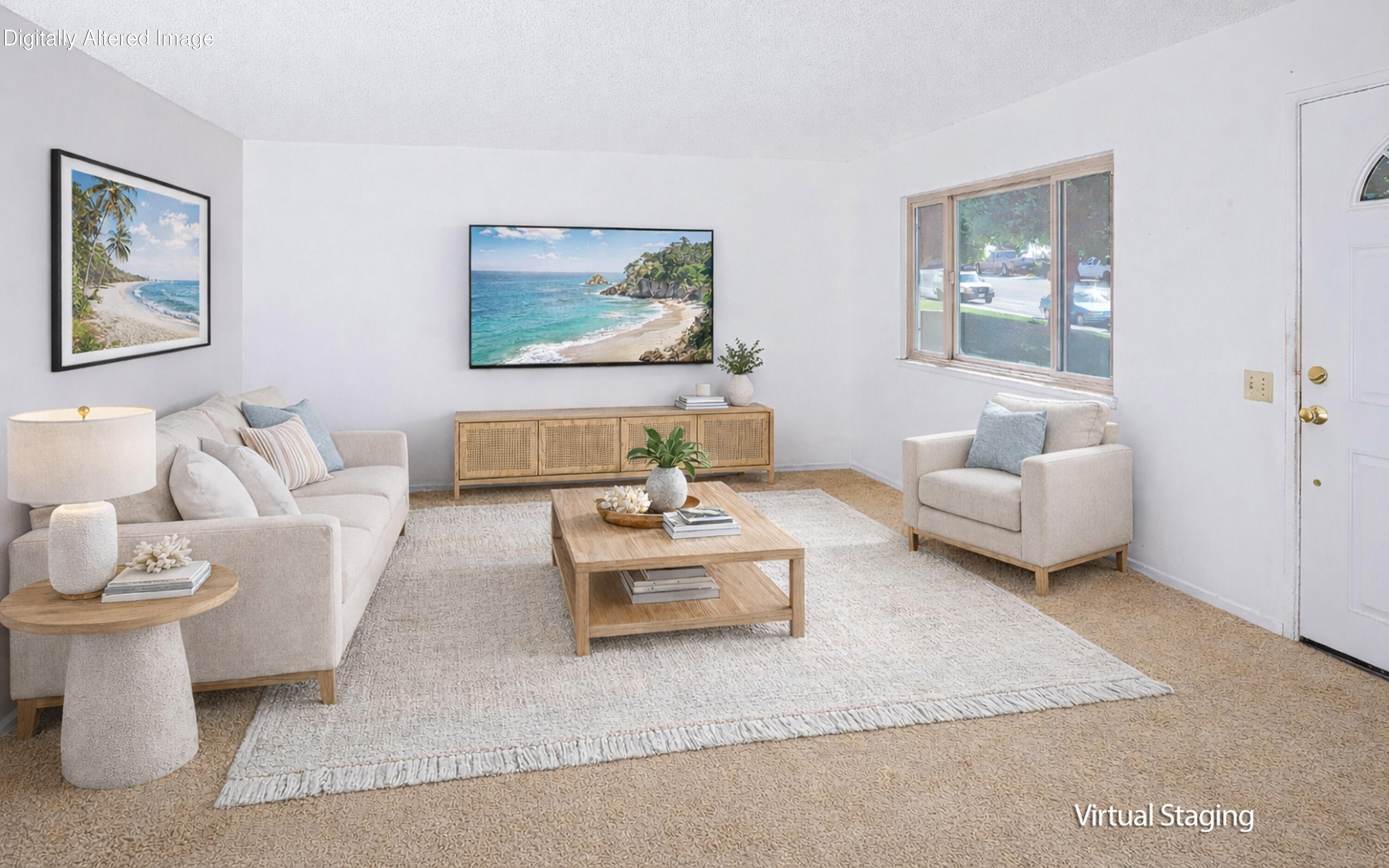 5910 Via Real, Unit 1 Carpinteria, CA 93013 - Photo 4 of 29 Enhanced Living Room
