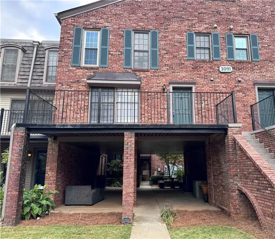 a front view of a building with entryway