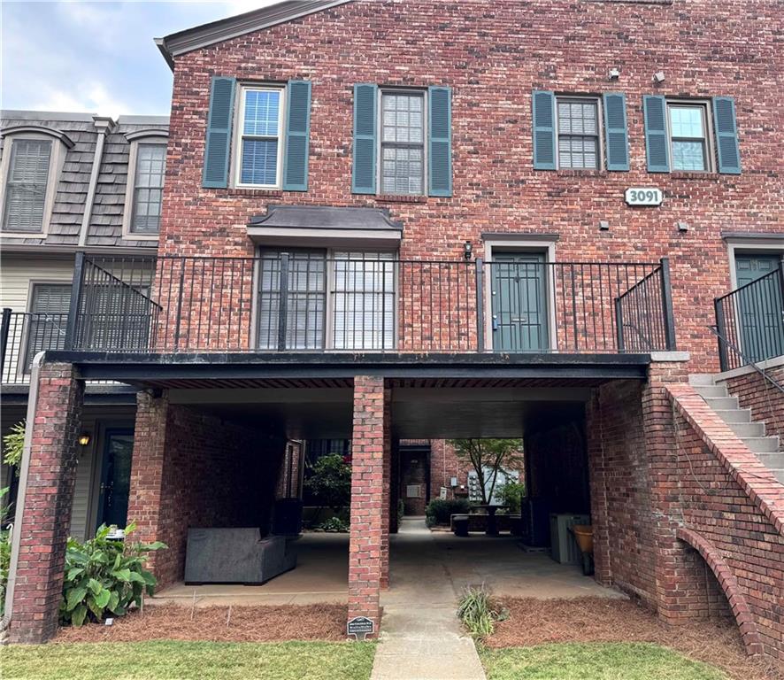a front view of a building with entryway