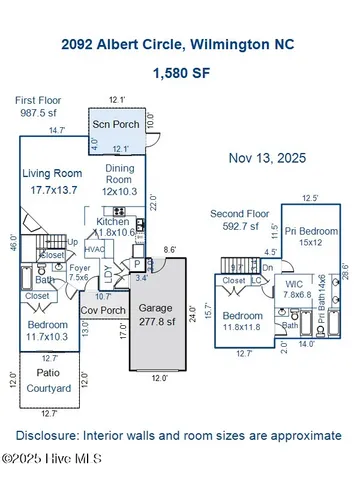 $333,000 | 2092 Albert Circle, Wilmington, NC 28403