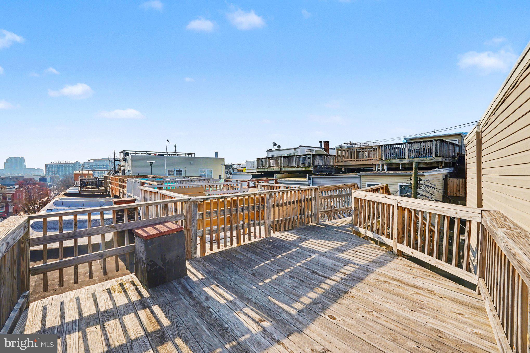613 Harvey Street Baltimore, MD 21230 - Photo 28 of 33 Spacious rooftop retreat with skyline views.