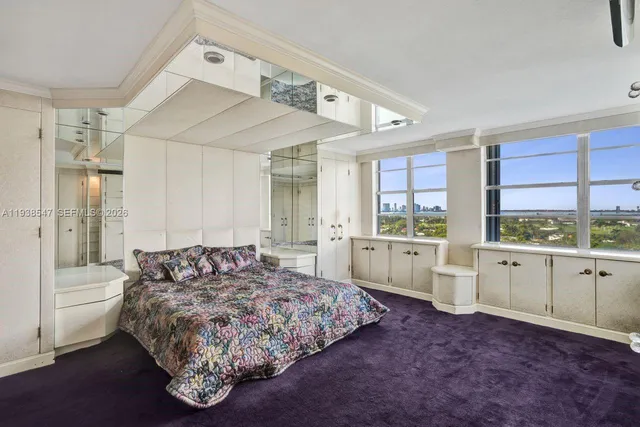 a bench sitting in front of building