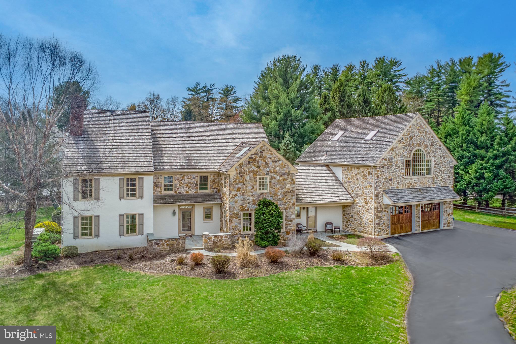 292 Church Road Devon, PA 19333 - Photo 20 of 21 front view of house with a yard