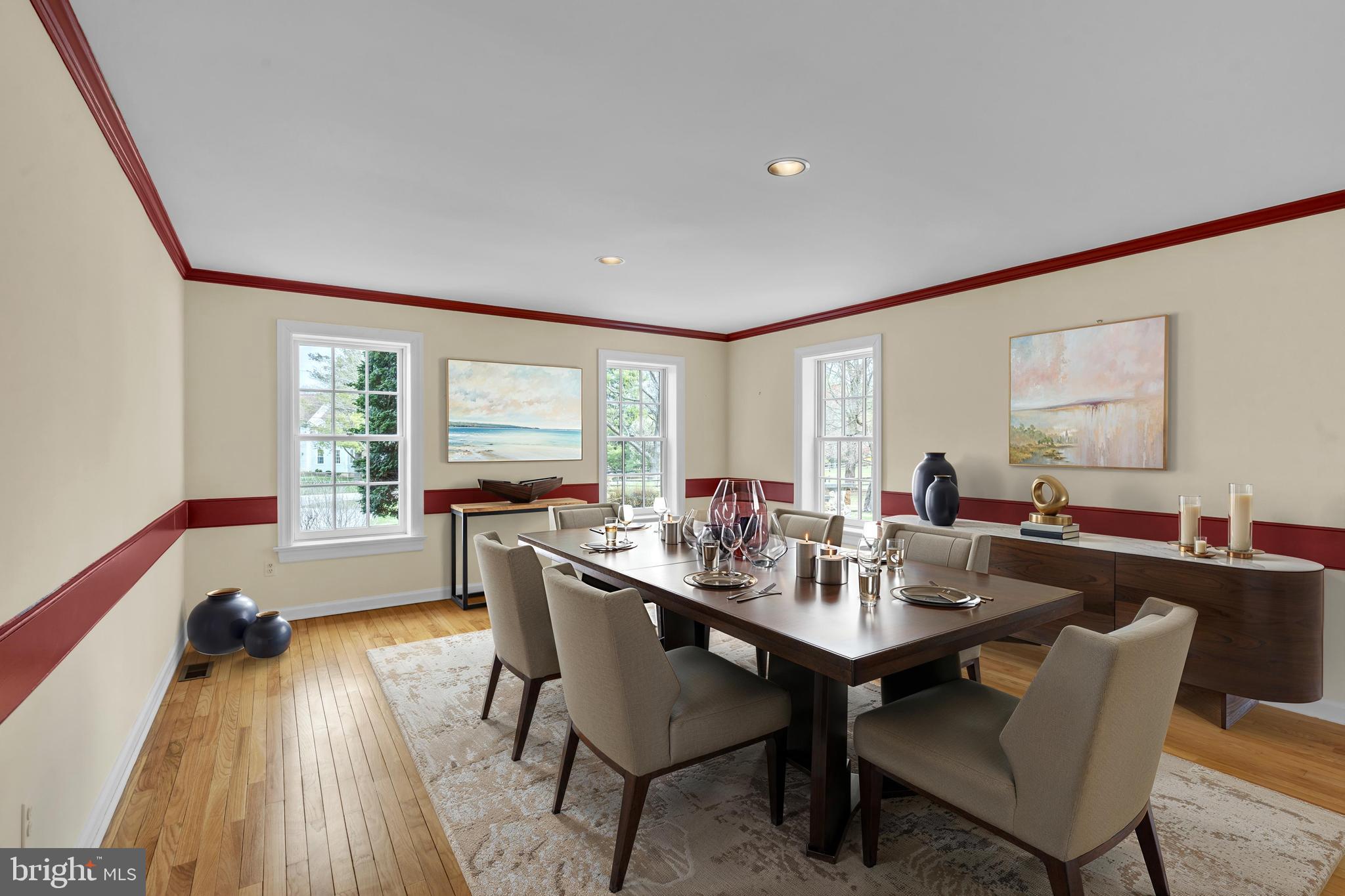 292 Church Road Devon, PA 19333 - Photo 5 of 21 a view of a dining room with furniture window and wooden floor