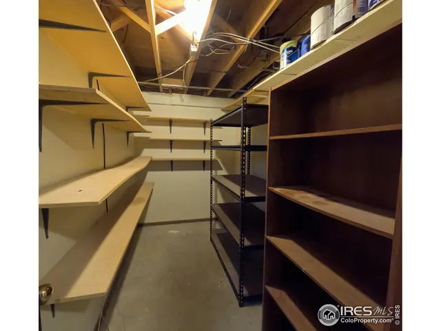 a view of storage and utility room