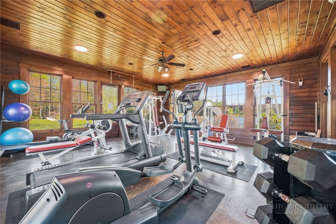 Owls Brow Ridge Blowing Rock, NC 28605 - Photo 28 of 32 a view of a room with gym equipment