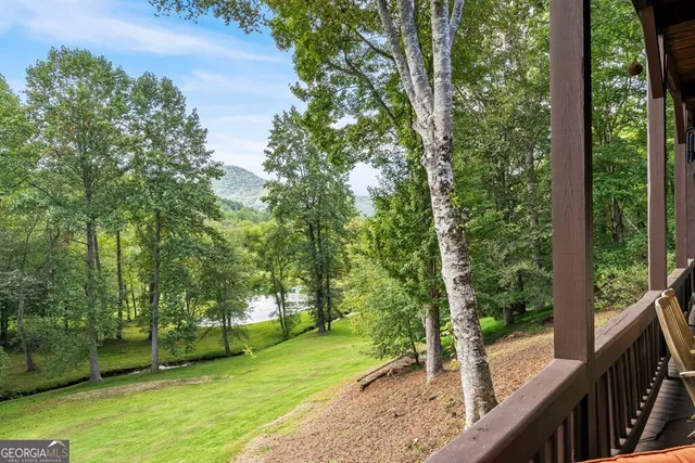 a view of yard with green space