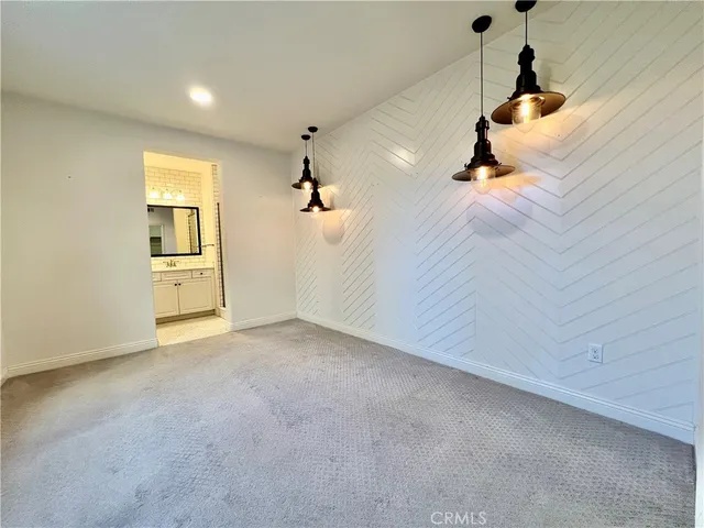a small space with a walk in closet