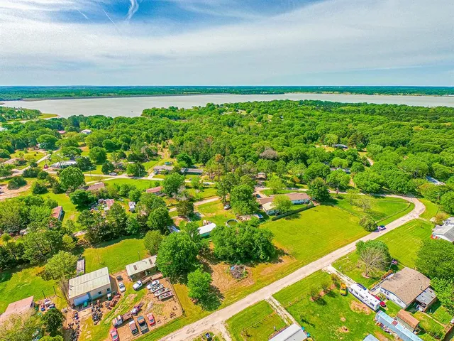 a view of a lake with a outdoor space