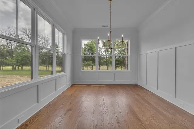 a view of an empty room