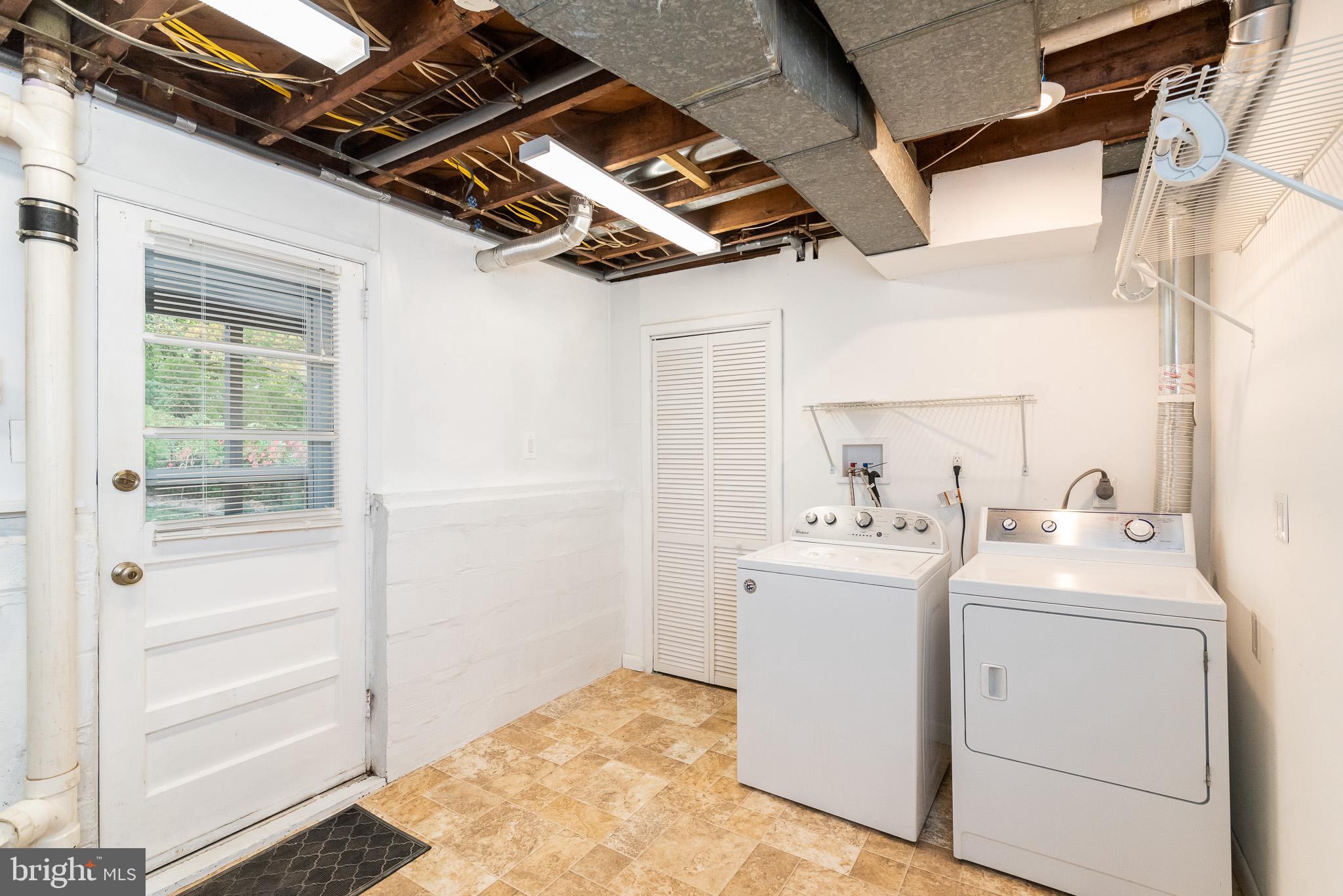 9109 Orbitan Road Baltimore, MD 21234 - Photo 39 of 47 Laundry with Lower Level Walk Out
