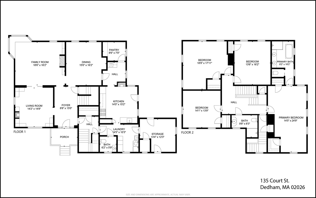 135 Court Street Dedham, MA 02026 - Photo 40 of 40 a white building with glass door