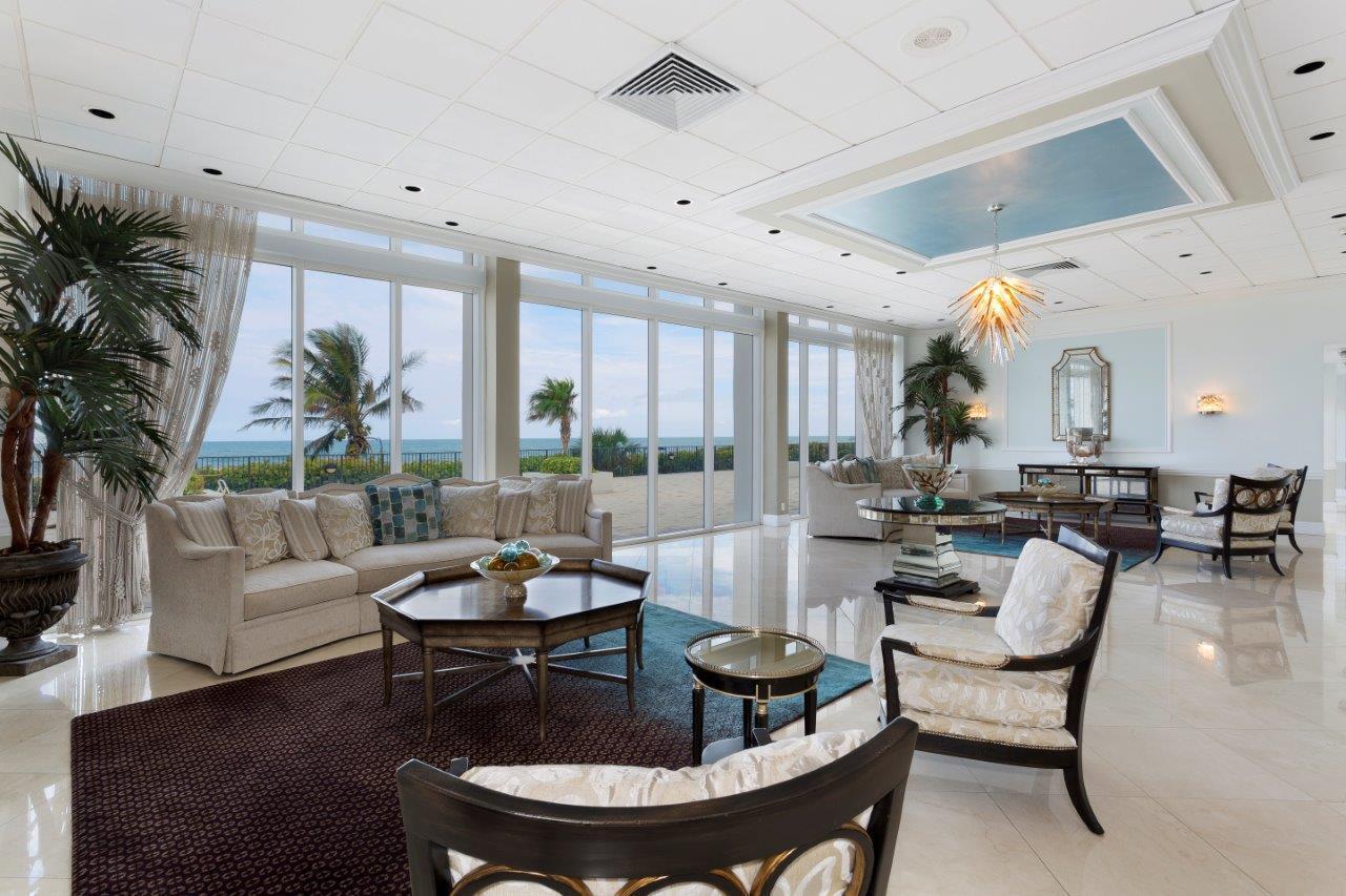 2800 South Ocean Boulevard, Unit 11M Boca Raton, FL 33432 - Photo 44 of 65 a living room with furniture and a large window