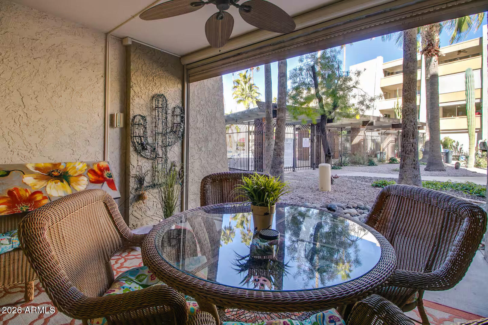 7625 East Camelback Road, Unit B133 Scottsdale, AZ 85251 - Photo 28 of 30 a view of a dining room with furniture window and outside view