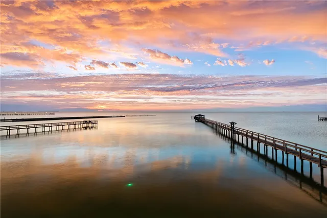 a view of an ocean and beach