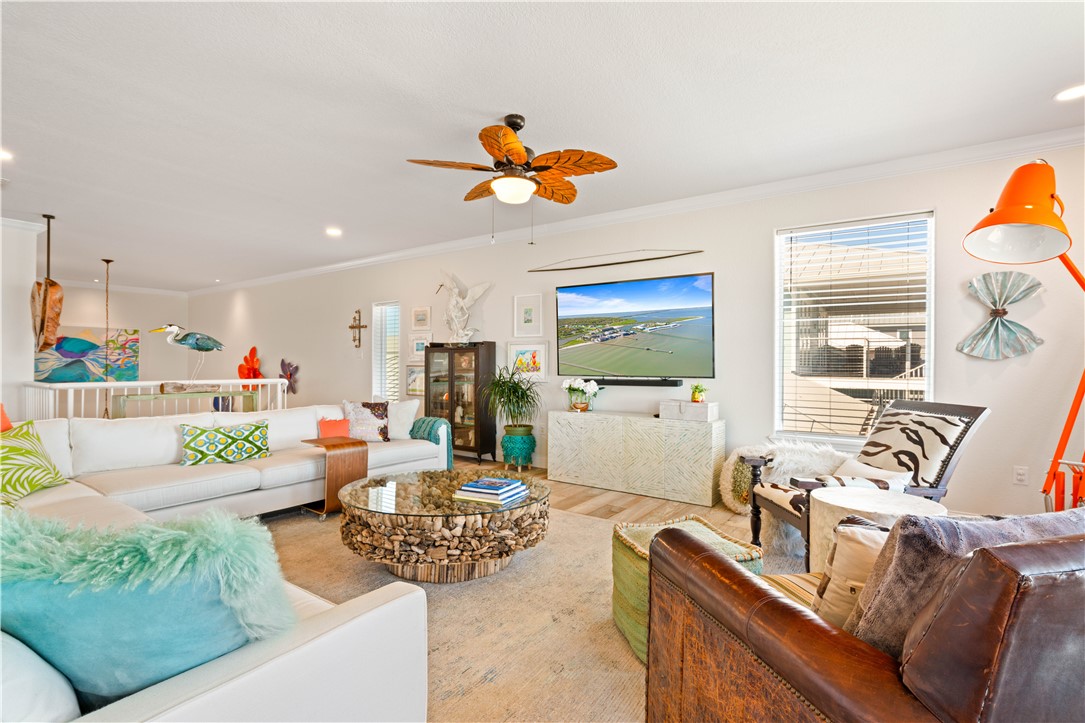 13 Sea Shell Shores Rockport, TX 78382 - Photo 13 of 40 a living room with furniture fireplace and a window