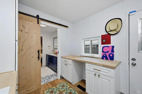 a view of walk in closet