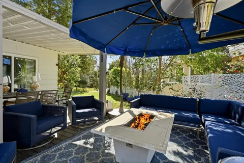 a outdoor view with sitting space