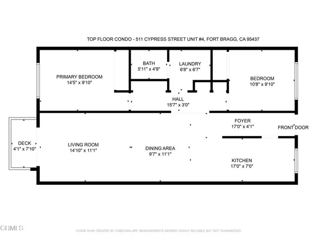 $275,000 | 511 Cypress Street, Unit 4, Fort Bragg, CA 95437
