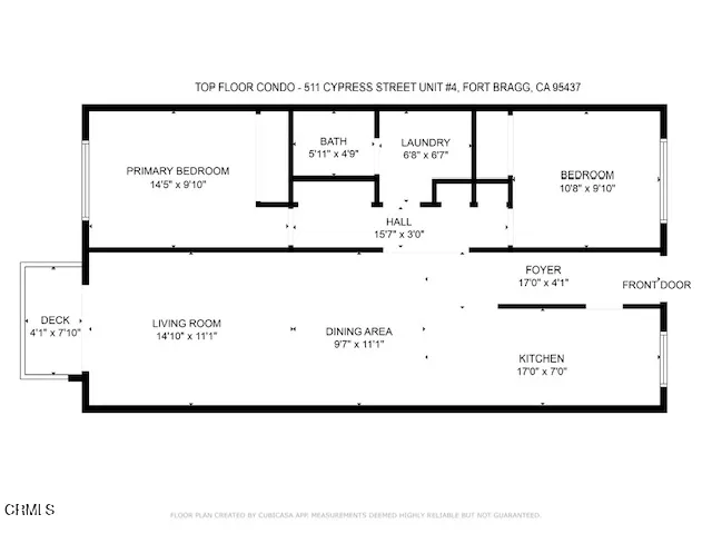 $275,000 | 511 Cypress Street, Unit 4, Fort Bragg, CA 95437