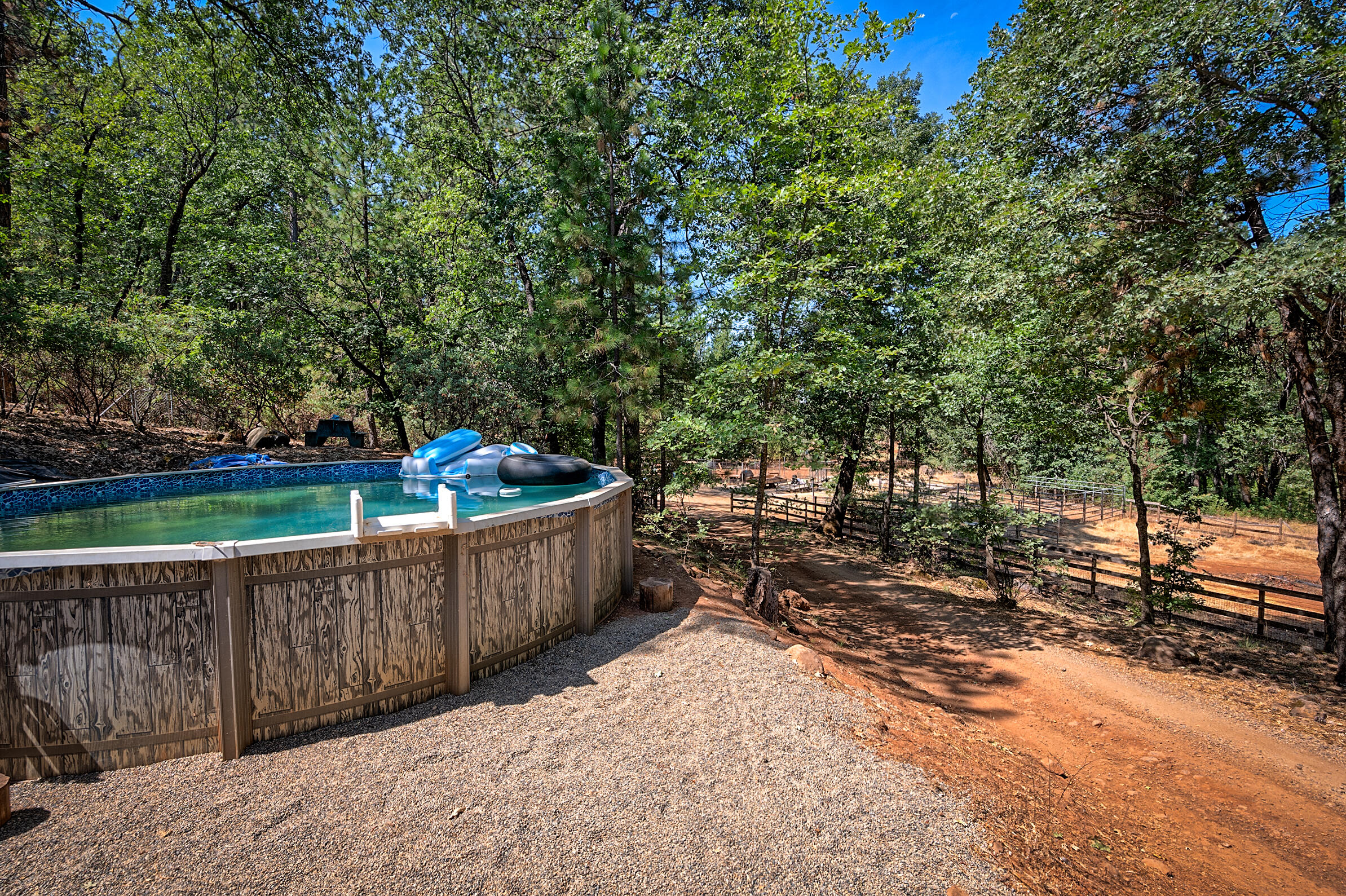 12003 Atkins Road Whitmore, CA 96096 - Photo 24 of 36 Above ground pool