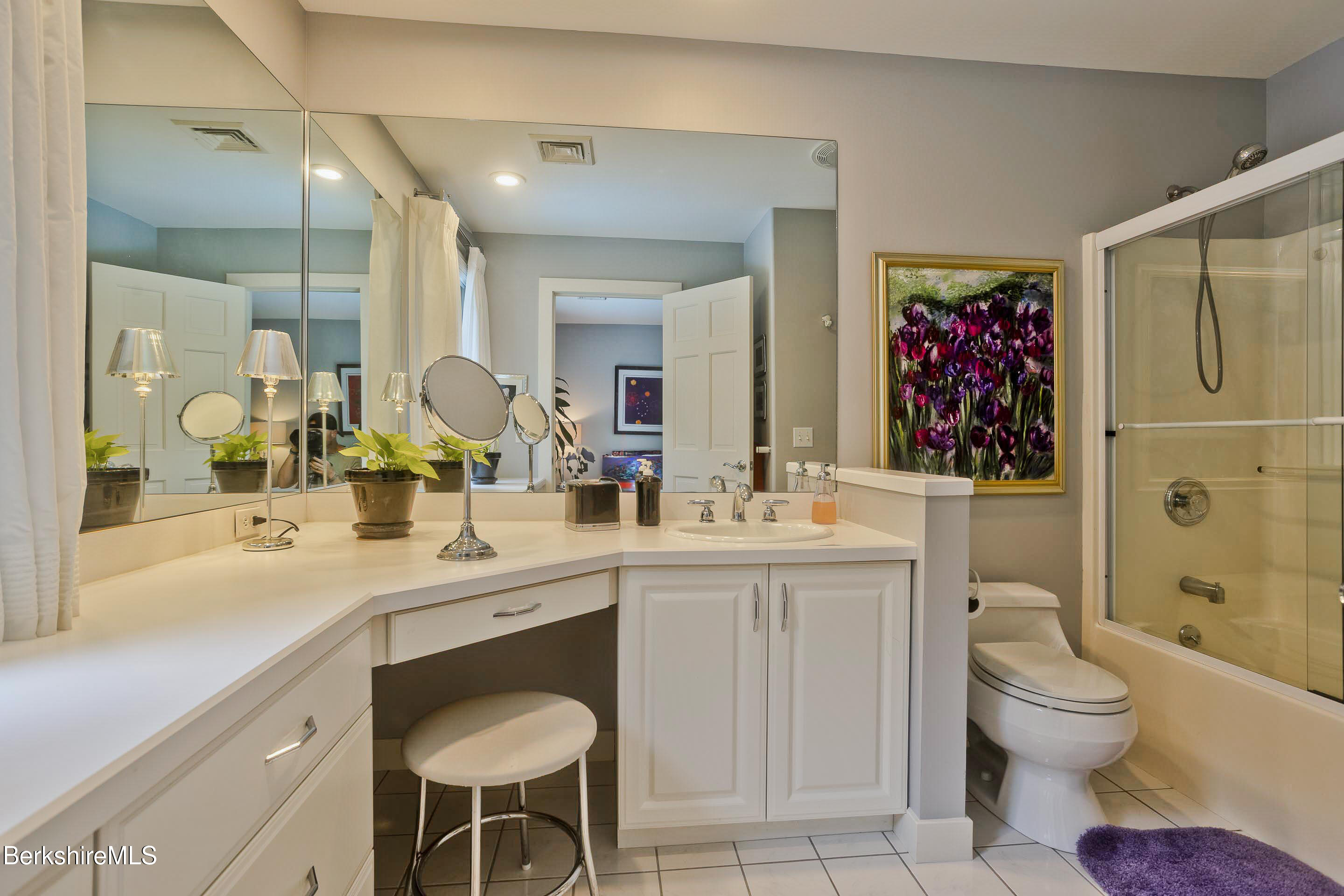 183 Loomis Ridge Road Westfield, MA 01085 - Photo 23 of 39 a spacious bathroom with a toilet sink and mirror