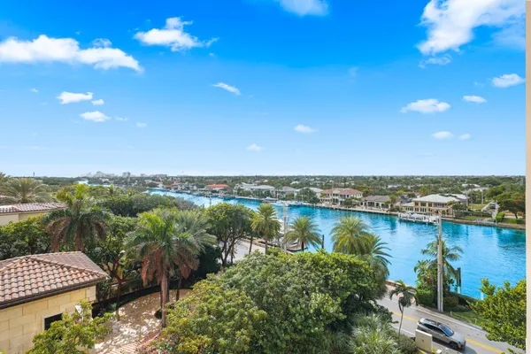 a view of lake with city view
