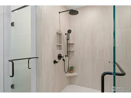 a view of a bathtub in a bathroom