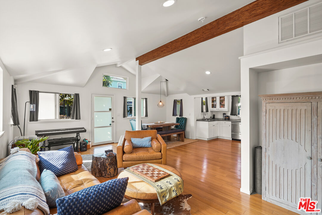 1240 Appleton Way Venice, CA 90291 - Photo 55 of 71 a living room with furniture and a wooden floor